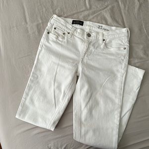 J.Crew Matchstick White Jeans (27R)